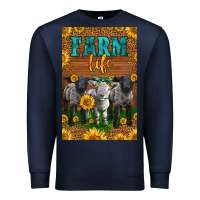 Navy Western Baby Sheeps Farm Life Premium Sweatshirt - LillyAllenDesigns