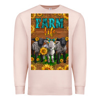 Pale Pink Western Baby Sheeps Farm Life Premium Sweatshirt - LillyAllenDesigns