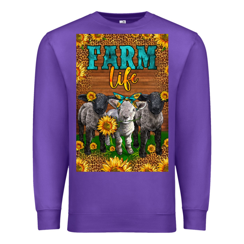 Western Baby Sheeps Farm Life Premium Sweatshirt by LillyAllenDesigns | Teevron