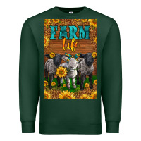 Sports Green Western Baby Sheeps Farm Life Premium Sweatshirt - LillyAllenDesigns