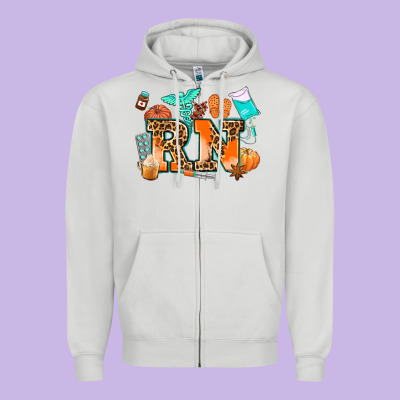 Rn Registered Nurse Zipper Hoodie Designed By Adodesignshop