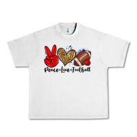 Lunar Rock peace love football Urban Heavy Tee - Zillion Design Studio