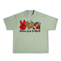 Oil Green peace love football Urban Heavy Tee - Zillion Design Studio