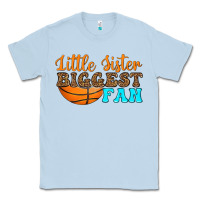 Dusty Blue little sister biggest fan Classic Tee - HRA Design Shop