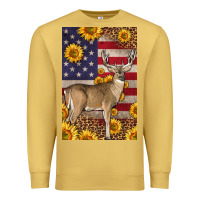 Antique Gold Western American Deer Premium Sweatshirt - LillyAllenDesigns