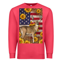 Cardinal Western American Deer Premium Sweatshirt - LillyAllenDesigns