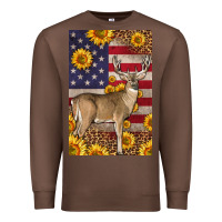 Chestnut Western American Deer Premium Sweatshirt - LillyAllenDesigns