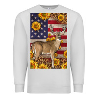 Dove Grey Western American Deer Premium Sweatshirt - LillyAllenDesigns
