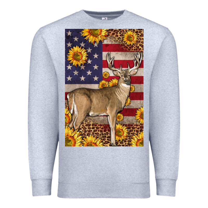 Western American Deer Premium Sweatshirt by LillyAllenDesigns | Teevron