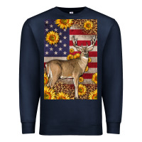 Navy Western American Deer Premium Sweatshirt - LillyAllenDesigns
