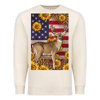 Sandshell Western American Deer Premium Sweatshirt - LillyAllenDesigns