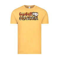 Vintage Mustard baseball grandma with leopard Vintage Tee - texasbilliewilder