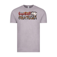 Baseball Grandma With Leopard Vintage Tee | Teevron