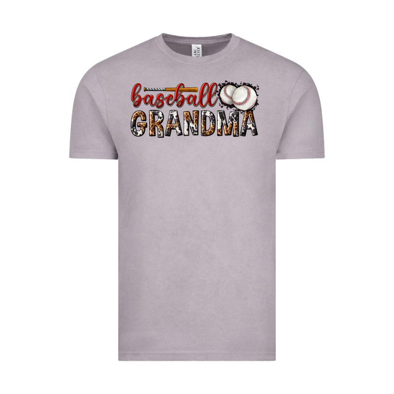 Baseball Grandma With Leopard Vintage Tee by texasbilliewilder | Teevron