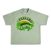 Oil Green feeling lucky with rainbow Urban Heavy Tee - RanaPortraitStore
