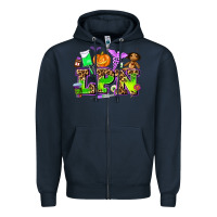 Navy lpn halloween nurse with Zipper Hoodie - AdoDesignShop