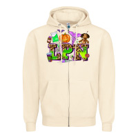 Lpn Halloween Nurse With Zipper Hoodie | Teevron