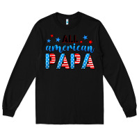 Black All American papa Long Sleeve Tee - Neo Western