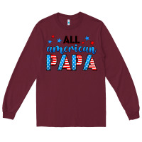 Burgundy All American papa Long Sleeve Tee - Neo Western