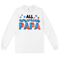 White All American papa Long Sleeve Tee - Neo Western