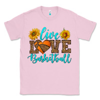 Bubblegum Pink live love basketball Classic Tee - HRA Design Shop