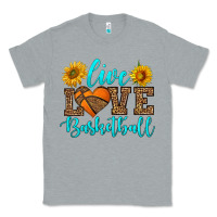 Heather Grey live love basketball Classic Tee - HRA Design Shop
