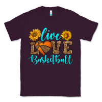Plum live love basketball Classic Tee - HRA Design Shop