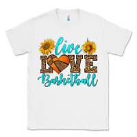 White live love basketball Classic Tee - HRA Design Shop