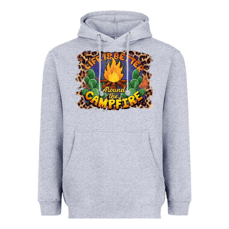 Life Is Better Around The Campfire Heavyweight Hoodie by BarkalooDesign | Teevron