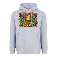 Heather Grey life is better around the campfire Heavyweight Hoodie - BarkalooDesign