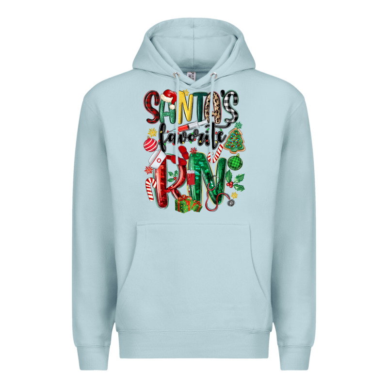 Santas Favorite Registered Nurse Premium Hoodie by MaliasSmallBusiness | Teevron