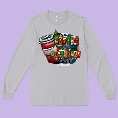 Coffe Long Sleeve Tee Designed By Cowhidedigitalart