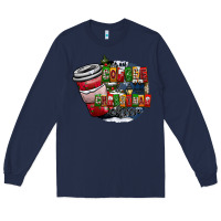 Navy coffe Long Sleeve Tee - CowhideDigitalArt