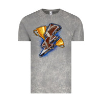 Cloud Rock football lightning bolt Vintage Tee - Zillion Design Studio