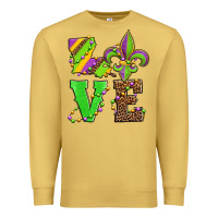 Antique Gold love mardi gras Premium Sweatshirt - Jasminsmagicworld