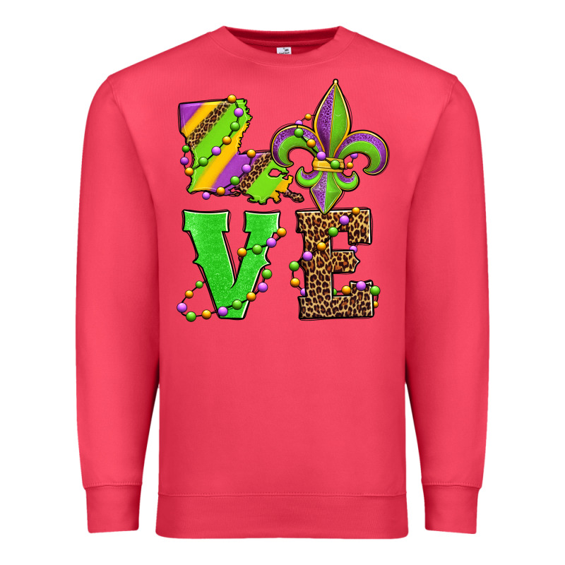 Love Mardi Gras Premium Sweatshirt by Jasminsmagicworld | Teevron