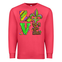 Cardinal love mardi gras Premium Sweatshirt - Jasminsmagicworld