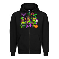 Black lab tech halloween Zipper Hoodie - AdoDesignShop