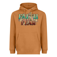 Meerkat faith over fear cross Heavyweight Hoodie - NancyCooperArtShop