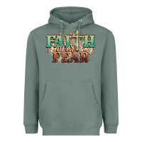 Sage faith over fear cross Heavyweight Hoodie - NancyCooperArtShop