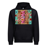 Black floral mama Urban Hoodie - LillyAllenDesigns