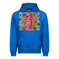 Cobalt floral mama Urban Hoodie - LillyAllenDesigns