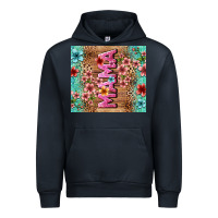 Navy floral mama Urban Hoodie - LillyAllenDesigns