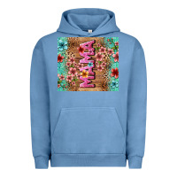 Pigment Pebble Blue floral mama Urban Hoodie - LillyAllenDesigns
