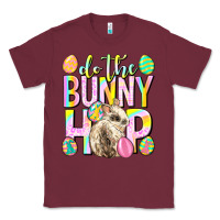 Burgundy Do the bunny hop Easter Day Classic Tee - Neo Western