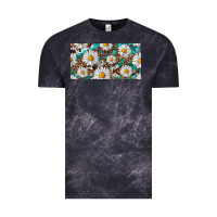Cloud Black leopard daisy Vintage Tee - RanaPortraitStore