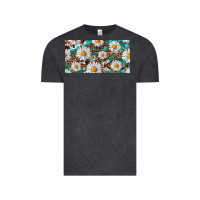 Vintage Black leopard daisy Vintage Tee - RanaPortraitStore