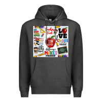 Charcoal Heather teacher Premium Hoodie - MaliasSmallBusiness