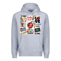 Heather Grey teacher Premium Hoodie - MaliasSmallBusiness