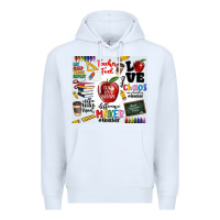 White teacher Premium Hoodie - MaliasSmallBusiness
